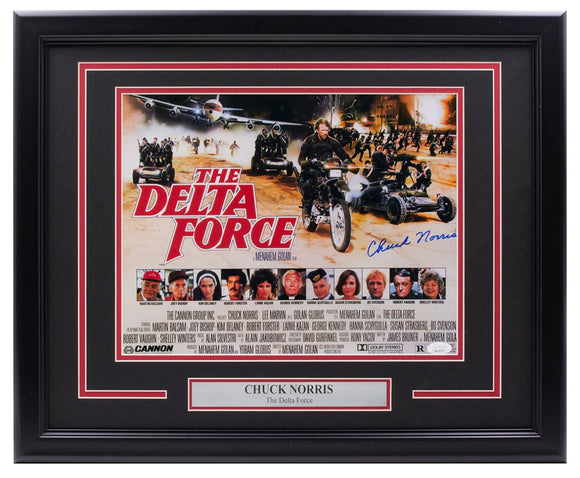 Chuck Norris Signed Framed 11x14 The Delta Force Photo JSA ITP - Sports Integrity