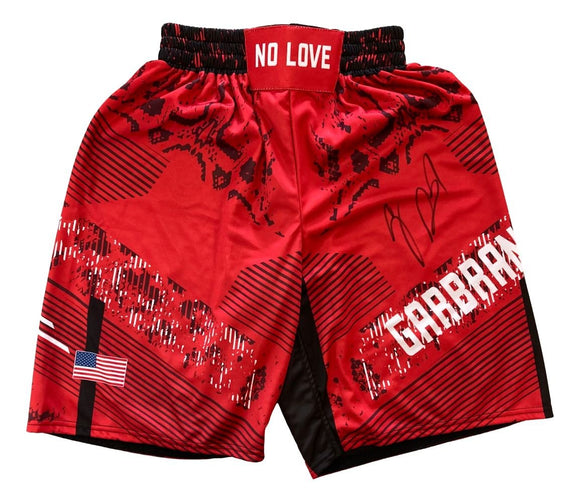 Cody Garbrandt Signed Custom Red MMA Fight Trunks BAS - Sports Integrity