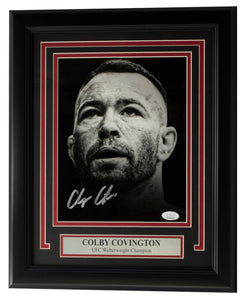 Colby Covington Signed Framed 8x10 UFC Photo JSA ITP - Sports Integrity