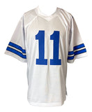 Cole Beasley Dallas Signed White Football Jersey JSA Hologram