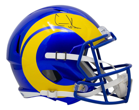 Cooper Kupp Signed Los Angeles Rams Full Size Speed Replica Helmet Fanatics - Sports Integrity