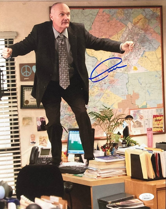 Creed Bratton Signed 11x14 The Office Creed Desk Photo JSA ITP - Sports Integrity