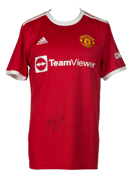 Cristiano Ronaldo Manchester United Autographed Red adidas 2021 Jersey