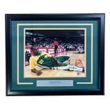 Gary Payton Signed Framed 11x14 Seattle Supersonics Photo HOF 2013 BAS