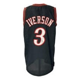 Allen Iverson Signed Custom Black Pro-Style Basketball Jersey JSA ITP