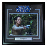 Daisy Ridley Signed Framed 11x14 Star Wars The Force Awakens Gun Photo BAS - Sports Integrity