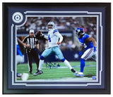 Dak Presctott Signed Framed 16x20 Dallas Cowboys vs Giants Photo BAS