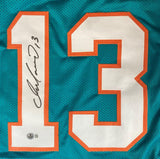 Dan Marino Miami Signed Teal Football Jersey BAS ITP