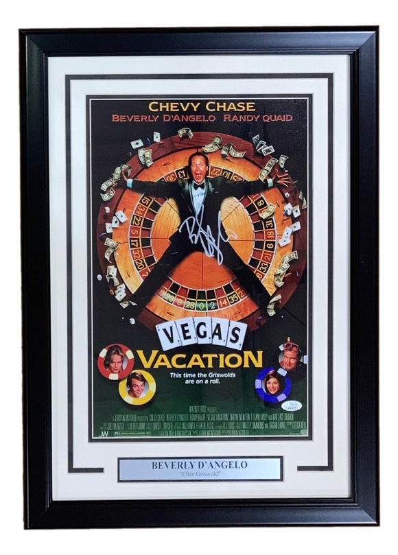 Beverly D'Angelo Signed Framed 11x17 Lampoon's Vegas Vacation Photo JSA - Sports Integrity