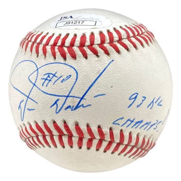 Darren Daulton Philadelphia Phillies Signed Official League Ball 93 NL Champ JSA - Sports Integrity