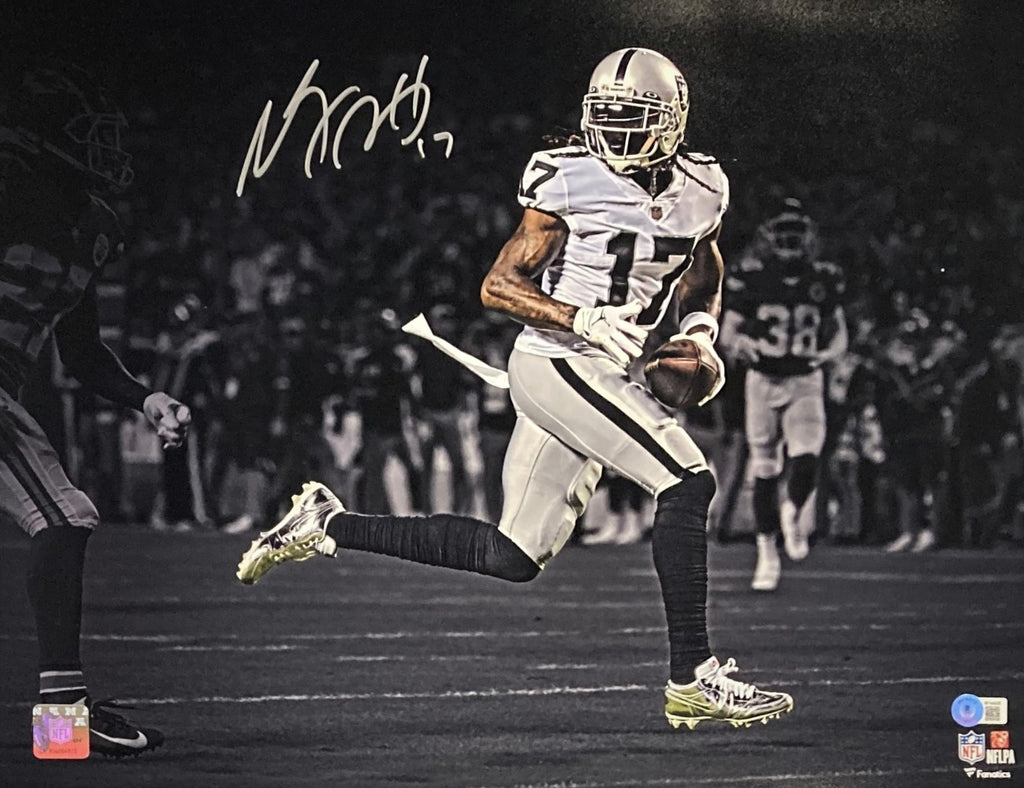 Davante Adams Signed 16x20 Los Vegas Raiders Black Jersey Photo BAS ITP