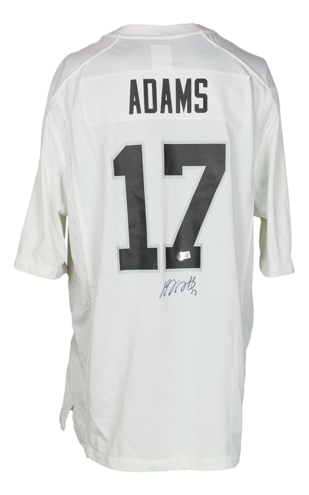 Davante Adams Signed Las Vegas Raiders White Nike Football Jersey
