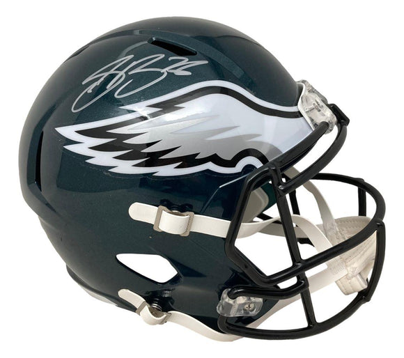 Saquon Barkley Signed Philadelphia Eagles Full Size Replica Speed Helmet BAS ITP