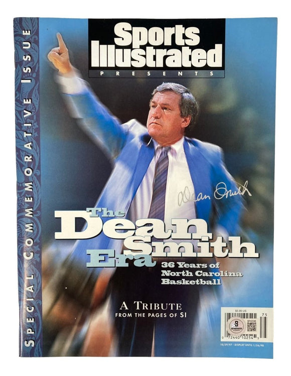 Coach Dean Smith Signed Sports Illustrated Magazine January 26 1998 BAS - Sports Integrity