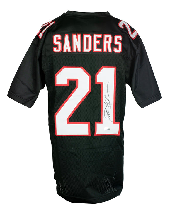  Deion Sanders Autographed Pro Style Baseball Jersey