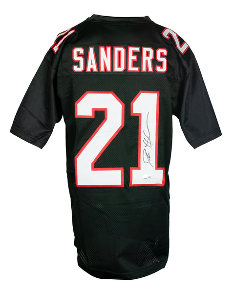 Deion Sanders Signed Custom Red Pro Style Football Jersey BAS ITP