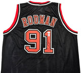 Dennis Rodman Chicago Signed Black Basketball Jersey JSA - Sports Integrity