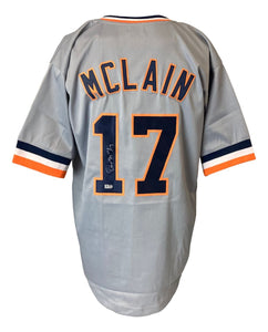 Denny McLain Detroit Signed Gray Baseball Jersey Sports Integrity