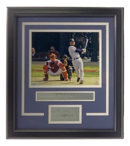 Derek Jeter Framed 8x10 Yankees vs Red Sox Photo w/ Laser Engraved Signature - Sports Integrity