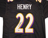 Derrick Henry Baltimore Signed Black Football Jersey BAS ITP - Sports Integrity