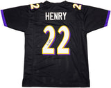 Derrick Henry Baltimore Signed Black Football Jersey BAS ITP