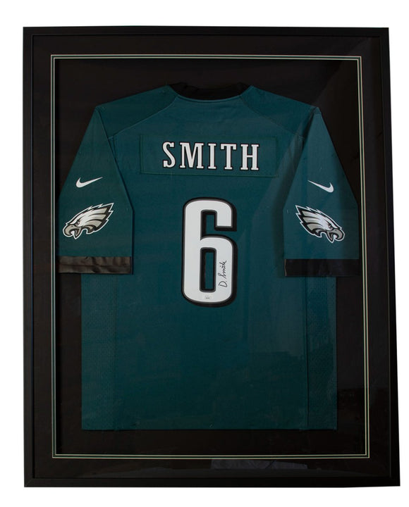 DeVonta Smith Signed Framed Philadelphia Eagles Nike Football Jersey JSA - Sports Integrity