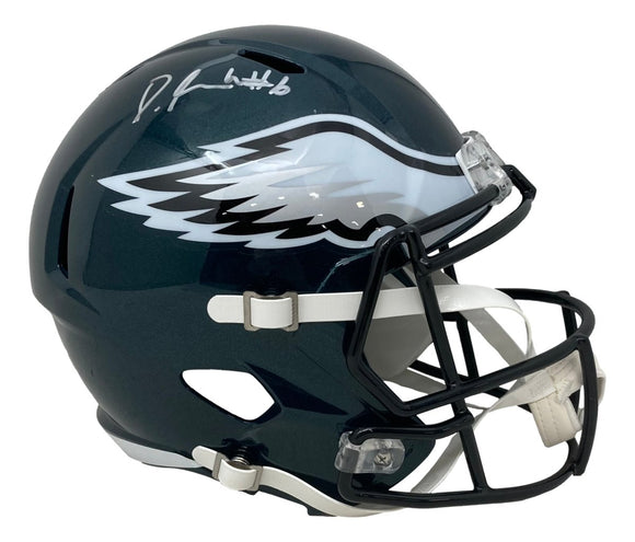 Devonta Smith Signed Philadelphia Eagles Full Size Speed Replica Helmet Fanatics - Sports Integrity