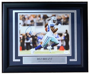 Dez Bryant Signed Framed 8x10 Dallas Cowboys Photo JSA Hologram