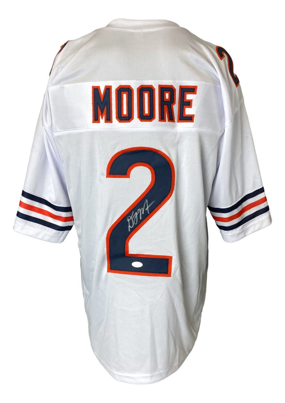 DJ Moore Chicago Signed White Football Jersey JSA ITP Sports Integrity