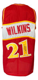 Dominique Wilkins Atlanta Signed Red Basketball Jersey BAS