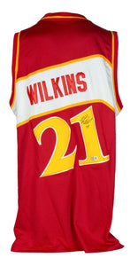 Dominique Wilkins Signed Atlanta Hawks Adidas Hardwood Classics Jersey BAS - Sports Integrity