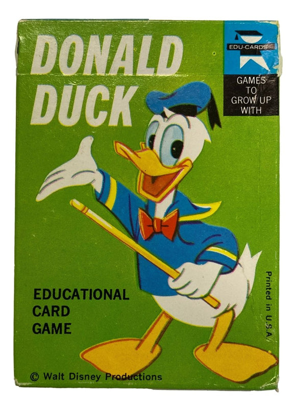 Walt Disney's Donald The Duck Vintage Edu - Cards Educational Playing Card Game - Sports Integrity