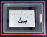 President Donald Trump Signed Framed Insert w/ 11x14 Vote 2024 Photo PSA - Sports Integrity