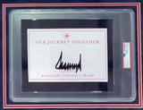 President Donald Trump Signed Framed Insert w/ 11x14 Inauguration Photo PSA - Sports Integrity