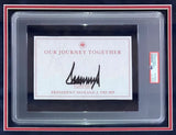 Donald Trump Signed Framed Book Insert w/ 11x14 Assassination July 13 Photo PSA - Sports Integrity