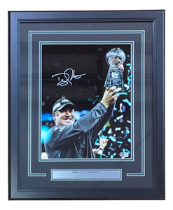 Coach Doug Pederson Signed Framed 11x14 Eagles Super Bowl 52 Photo BAS ITP - Sports Integrity