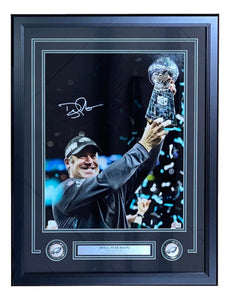 Coach Doug Pederson Signed Framed 16x20 Eagles Super Bowl 52 Photo BAS ITP - Sports Integrity