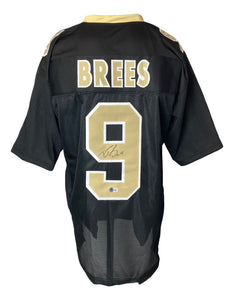 Drew Brees New Orleans Signed Black Football Jersey BAS - Sports Integrity