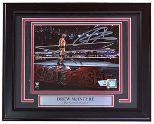 Drew McIntyre Signed Framed 8x10 WWE Entrance Photo Fanatics - Sports Integrity