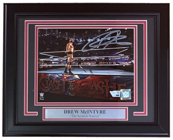 Drew McIntyre Signed Framed 8x10 WWE Entrance Photo Fanatics - Sports Integrity