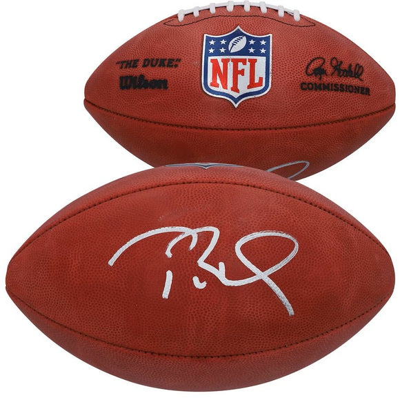 Tom Brady New England Patriots Signed Wilson NFL Duke Football - Sports Integrity