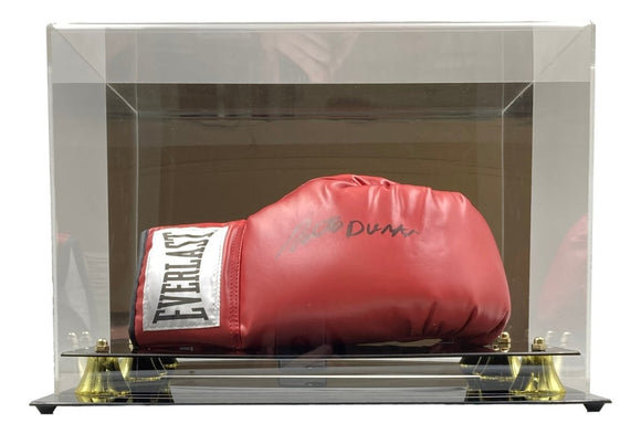 Roberto Duran Signed Red Everlast Right Hand Boxing Glove w/ Deluxe Case JSA ITP - Sports Integrity