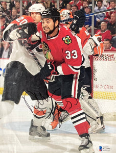 Dustin Byfuglien Signed Chicago Blackhawks Magazine Page BAS - Sports Integrity