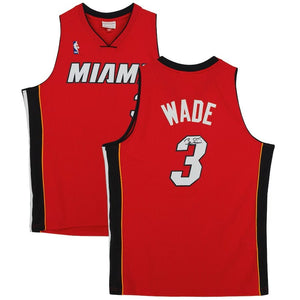 Dwayne Wade Signed Miami Heat 2005/06 Red M&N Swingman Jersey - Sports Integrity