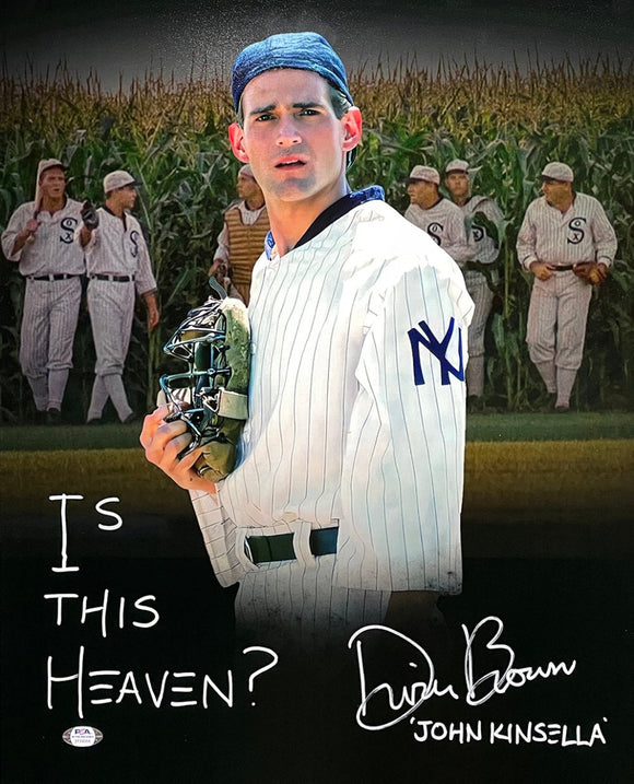 Dwier Brown Signed 16x20 Field Of Dreams Spotlight Photo Is This Heaven Insc PSA - Sports Integrity