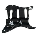 Joe Elliott Phil Collen Def Leppard Signed Black Guitar Pick Guard JSA ITP - Sports Integrity