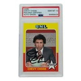 Chevy Chase Signed SNL Weekend Update Trading Card PSA/DNA Auto Gem Mint 10 - Sports Integrity