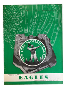 Philadelphia Eagles vs New York Giants October 26 1952 Game Program - Sports Integrity