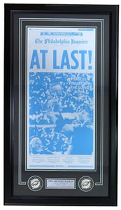 Philadelphia Eagles Framed SB 52 Champions Inquirer Cover Replica Press Plate - Sports Integrity