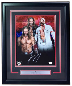 Edge Signed Framed 11x14 WWE Photo JSA